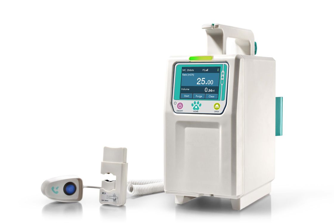Two-Channel Alarm Compact Veterinary Medical Equipment Vet Infusion Pump With 5 Infusion Modes