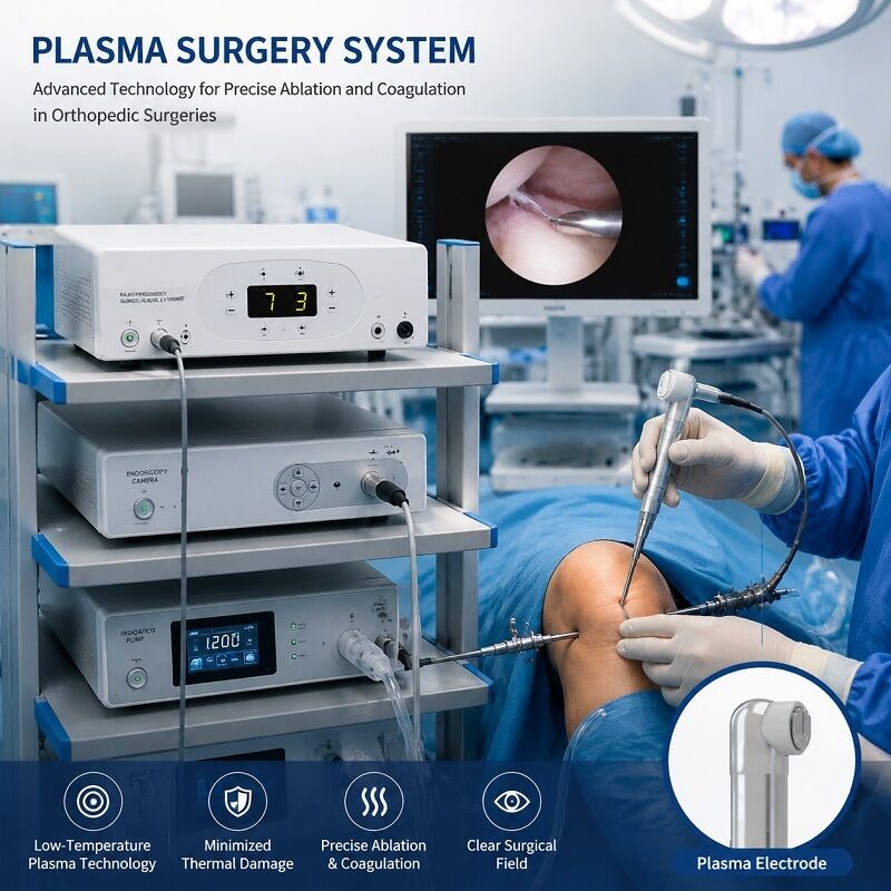 Low-Temperature Minimally Invasive Arthroscopic Plasma Surgery System with 40-70 ℃ Working Temperature for RF Plasma Surgical Electrode