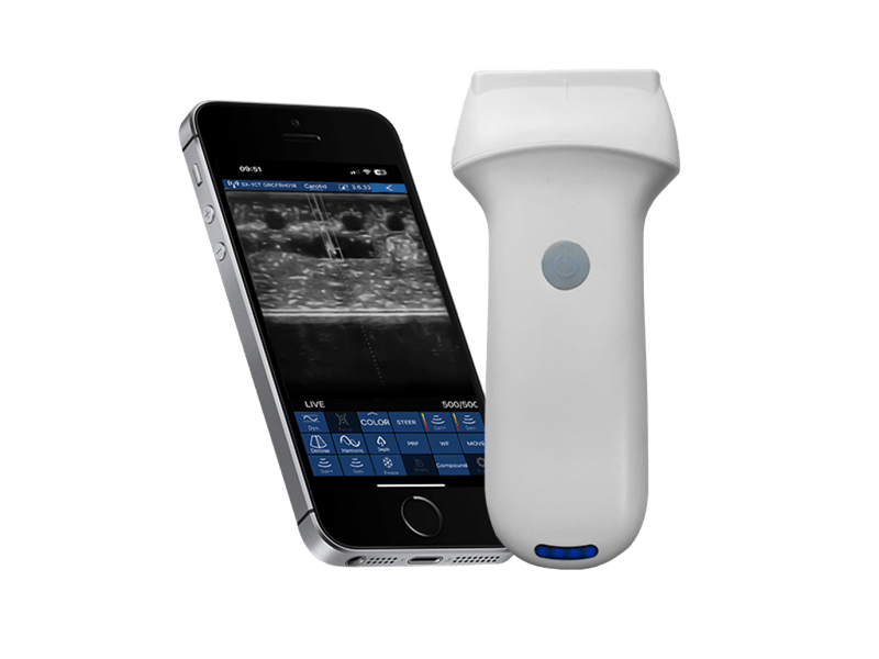 Puncture Guidance Linear Color Doppler Ultrasound Probe with In-Plane and Out-of-Plane Needle Guide for PICC Placement